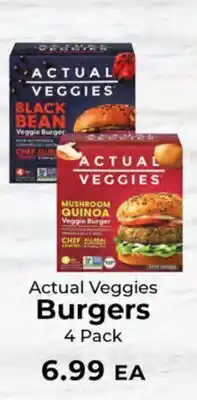 Sunset Foods Actual Veggies Burgers offer