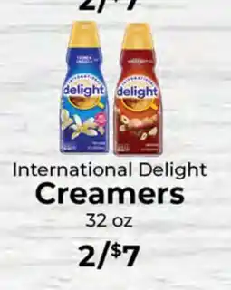 Sunset Foods International Delight Creamers offer