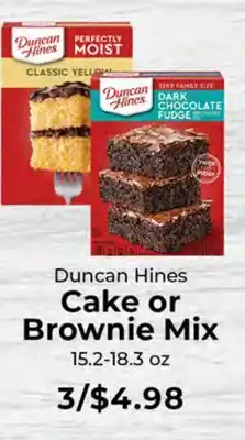 Sunset Foods Duncan Hines Cake or Brownie Mix offer