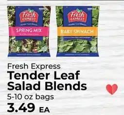 Sunset Foods Fresh Express Tender Leaf Salad Blends offer