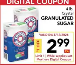 Pete's Fresh Market 4 lb. Crystal Granulated Sugar offer