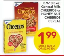 Pete's Fresh Market 8.9-10.8 oz. General Mills CHEERIOS or HONEY NUT CHEERIOS CEREAL offer