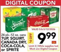 Pete's Fresh Market 7UP, SQUIRT, CANADA DRY, COCA-COLA, or SPRITE offer
