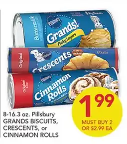 Pete's Fresh Market 8-16.3 oz. Pillsbury GRANDS BISCUITS, CRESCENTS, or CINNAMON ROLLS offer