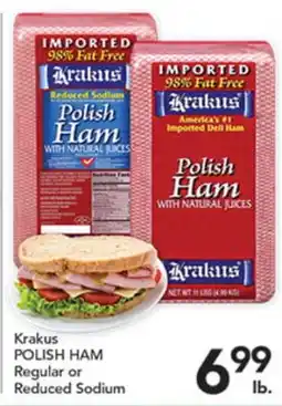 Pete's Fresh Market Krakus POLISH HAM offer
