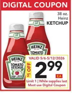 Pete's Fresh Market 38 oz. Heinz KETCHUP offer