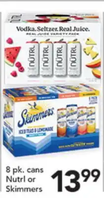 Pete's Fresh Market 8 pk. cans Nutrl or Skimmers offer