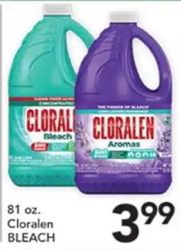 Pete's Fresh Market 81 oz. Cloralen BLEACH offer