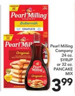 Pete's Fresh Market Pearl Milling Company 24 oz. SYRUP or 32 oz. PANCAKE MIX offer