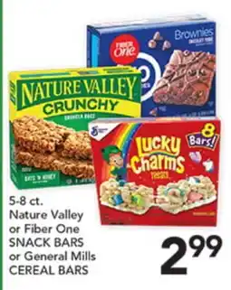 Pete's Fresh Market 5-8 ct. Nature Valley or Fiber One SNACK BARS or General Mills CEREAL BARS offer