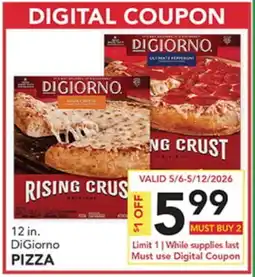 Pete's Fresh Market 12 in. DiGiorno PIZZA offer