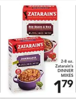 Pete's Fresh Market 2-8 oz. Zatarain's DINNER MIXES offer