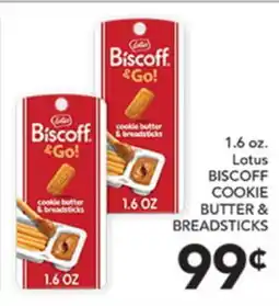 Pete's Fresh Market 1.6 oz. Lotus BISCOFF COOKIE BUTTER & BREADSTICKS offer