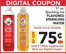Pete's Fresh Market 17 oz. Sparkling Ice FLAVORED SPARKLING WATER offer