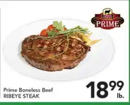 Pete's Fresh Market Prime Boneless Beef RIBEYE STEAK offer
