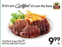 Pete's Fresh Market Certified Angus Beef PETITE SIRLOIN FILLET offer