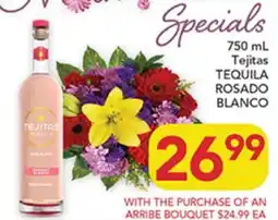 Pete's Fresh Market Tejitas Tequila Rosado Blanco offer