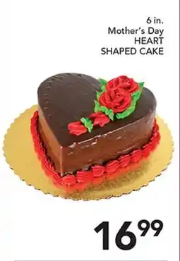 Pete's Fresh Market 6 in. Mother's Day HEART SHAPED CAKE offer