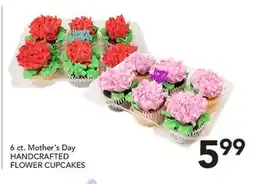 Pete's Fresh Market 6 ct. Mother's Day HANDCRAFTED FLOWER CUPCAKES offer