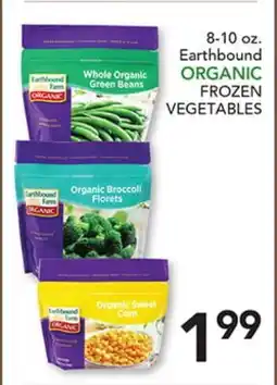 Pete's Fresh Market 8-10 oz. Earthbound ORGANIC FROZEN VEGETABLES offer