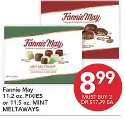 Pete's Fresh Market Fannie May 11.2 oz. PIXIES or 11.5 oz. MINT MELTAWAYS offer