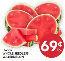 Pete's Fresh Market Florida WHOLE SEEDLESS WATERMELON offer