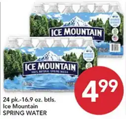 Pete's Fresh Market Ice Mountain SPRING WATER offer
