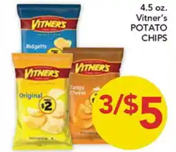 Pete's Fresh Market 4.5 oz. Vitner's POTATO CHIPS offer
