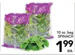 Pete's Fresh Market 10 oz. bag SPINACH offer