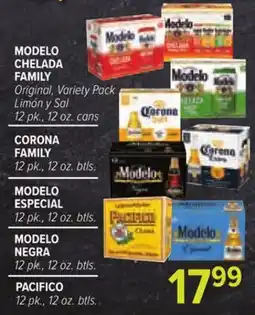 Cermak Fresh Market MODELO CHELADA FAMILY, CORONA FAMILY, MODELO ESPECIAL, MODELO NEGRA, PACIFICO offer