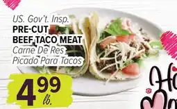 Cermak Fresh Market U.S. Gov't Insp. PRE-CUT BEEF TACO MEAT offer