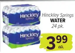 Cermak Fresh Market Hinckley Springs WATER offer