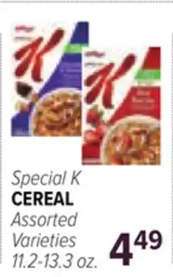 Cermak Fresh Market Special K CEREAL offer