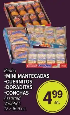 Cermak Fresh Market Bimbo •MINI MANTECADAS •CUERNITOS •DORADITAS •CONCHAS offer