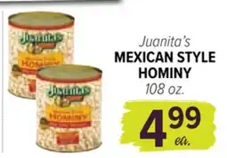 Cermak Fresh Market Juanita's MEXICAN STYLE HOMINY offer
