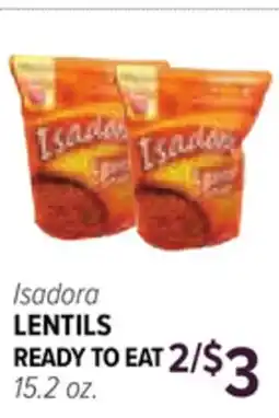 Cermak Fresh Market Isadora LENTILS READY TO EAT offer