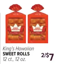 Cermak Fresh Market King's Hawaiian SWEET ROLLS offer