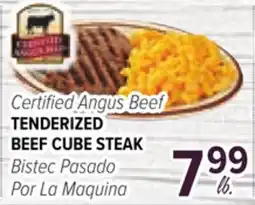 Cermak Fresh Market Certified Angus Beef TENDERIZED BEEF CUBE STEAK offer