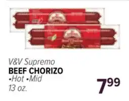Cermak Fresh Market V&V Supremo BEEF CHORIZO offer