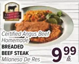 Cermak Fresh Market Certified Angus Beef Homemade BREADED BEEF STEAK offer