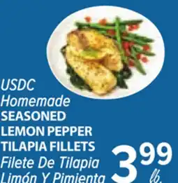 Cermak Fresh Market USDC Homemade SEASONED LEMON PEPPER TILAPIA FILLETS offer