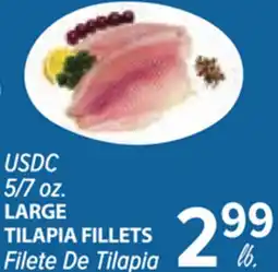 Cermak Fresh Market USDC 5/7 oz. LARGE TILAPIA FILLETS offer