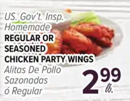 Cermak Fresh Market U.S. Gov't. Insp. Homemade ALITAS DE POLLO SAZONADAS Ó Regular offer
