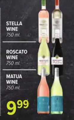 Cermak Fresh Market STELLA WINE ROSCATO WINE MATUA WINE offer