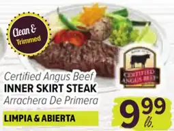 Cermak Fresh Market Certified Angus Beef INNER SKIRT STEAK offer