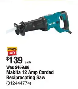The Home Depot Makita 12 Amp Corded Reciprocating Saw offer