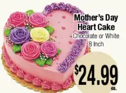 Big Saver Foods Mother's Day Heart Cake offer