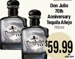 Big Saver Foods Don Julio 70th Anniversary Tequila Añejo offer