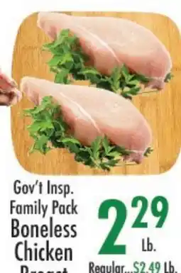 Garden Fresh Market Gov't Insp. Family Pack Boneless Chicken Breast offer