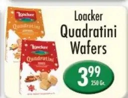 Garden Fresh Market Loacker Quadratini Wafers offer